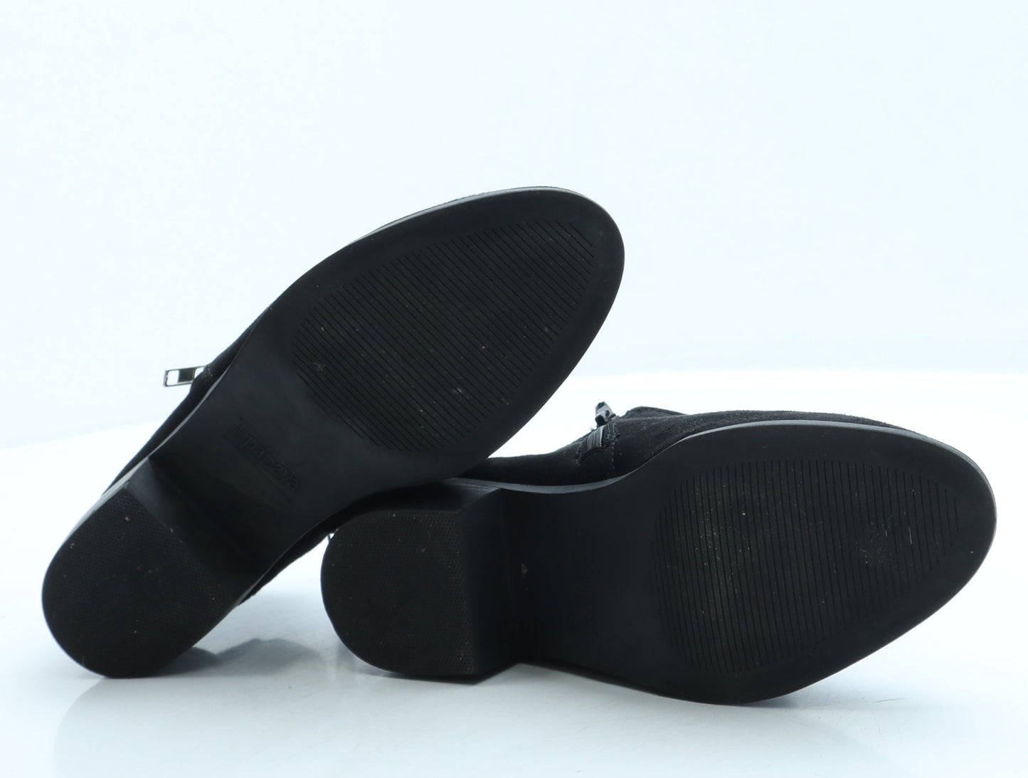 Papaya Womens Black Suede Chelsea Boot UK 4 37