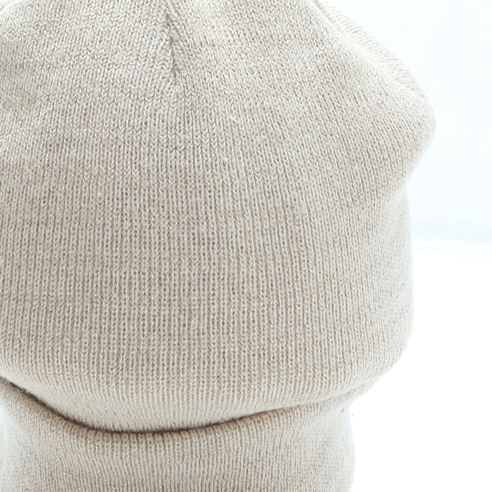 Atmosphere Womens Pink Acrylic Beanie One Size