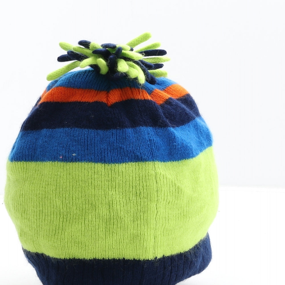 George Boys Blue Colourblock Acrylic Bobble Hat Size S - Paw Patrol