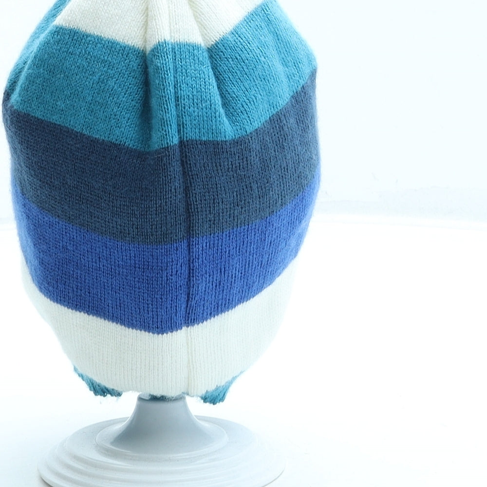 George Boys Multicoloured Striped Acrylic Beanie One Size