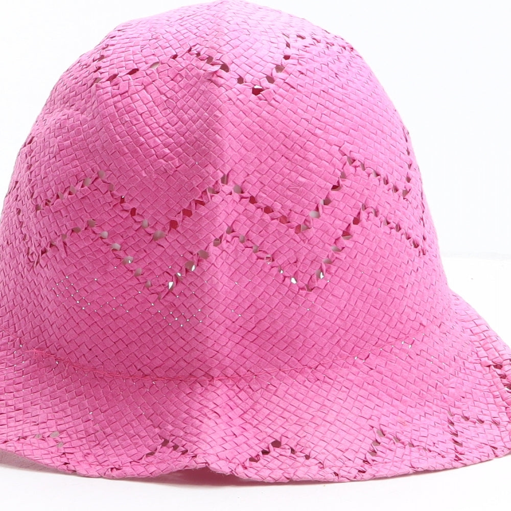 Preworn Womens Pink Paper Sun Hat One Size - Size 58cm
