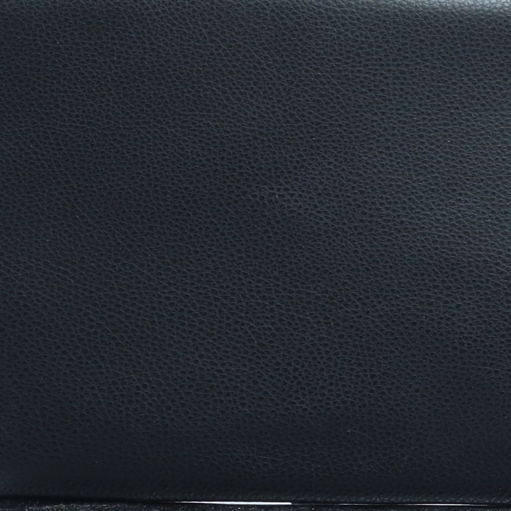 Preworn Womens Black Polyurethane Clutch Size Small - Bag Depth 1cm