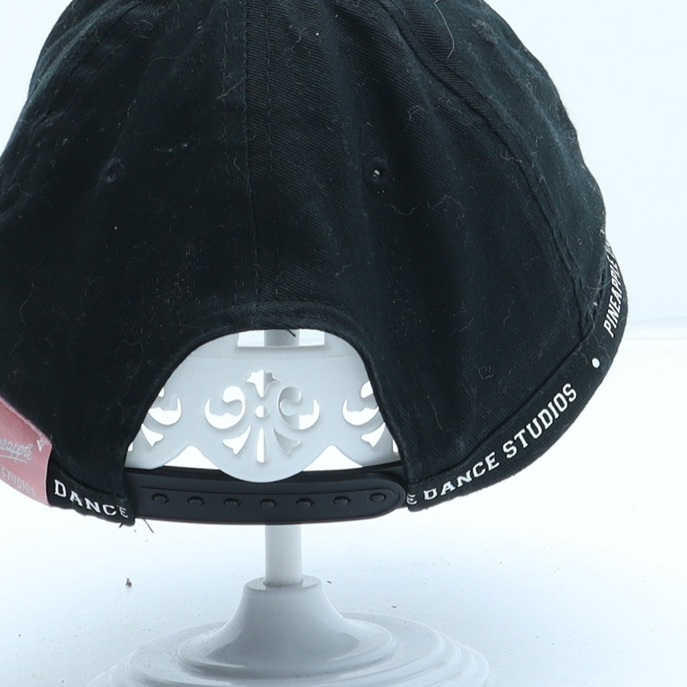 Primark Girls Black Cotton Snapback Size Adjustable - UK Size 4-7 Years