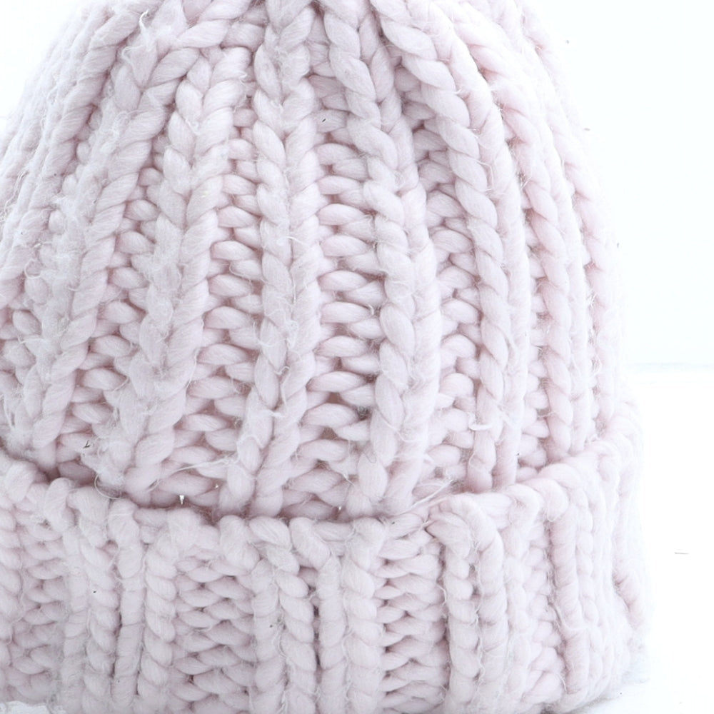 Primark Womens Pink Acrylic Winter Hat One Size