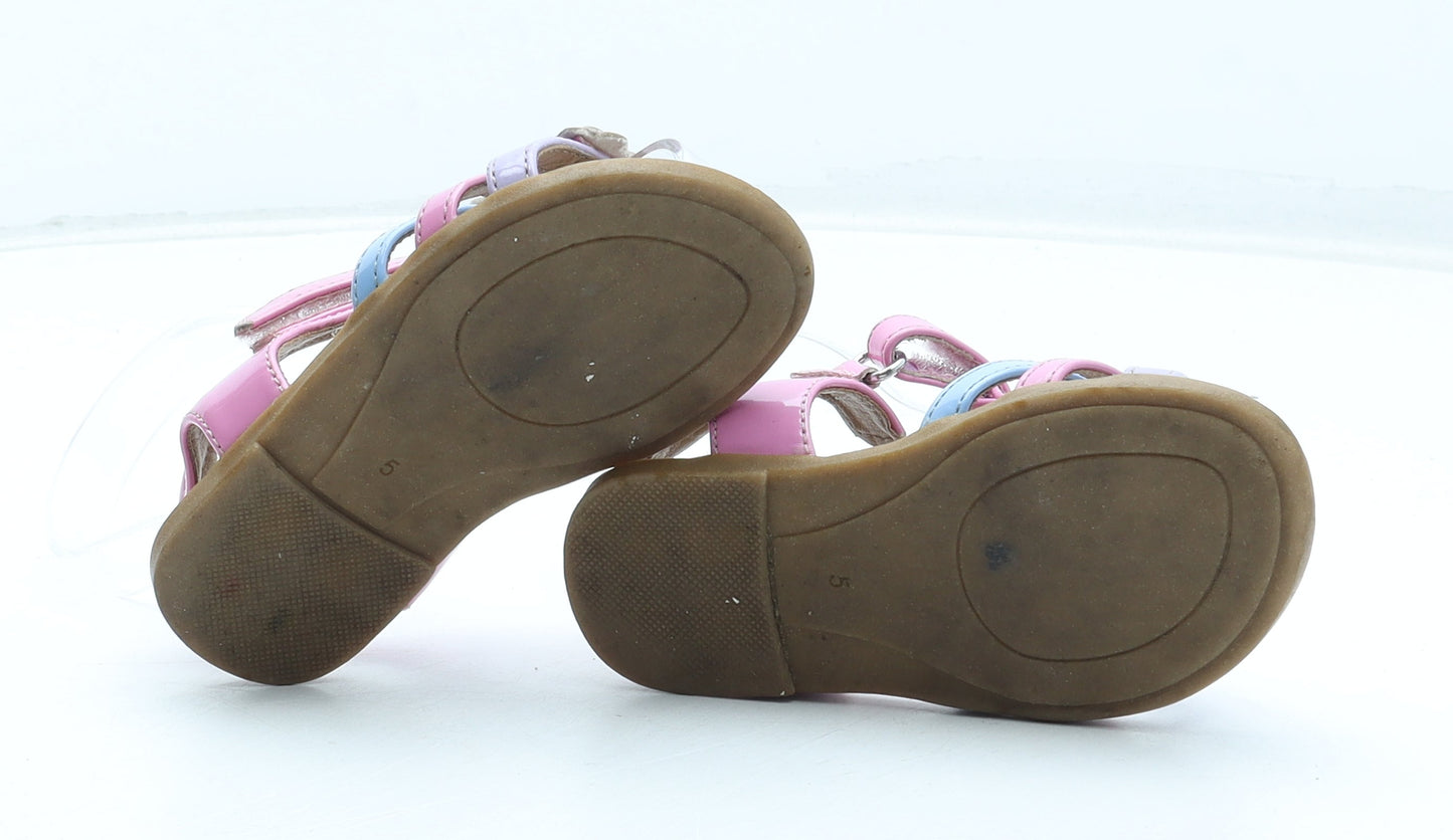 George Girls Multicoloured Floral Polyurethane Fisherman Sandal UK 5 22