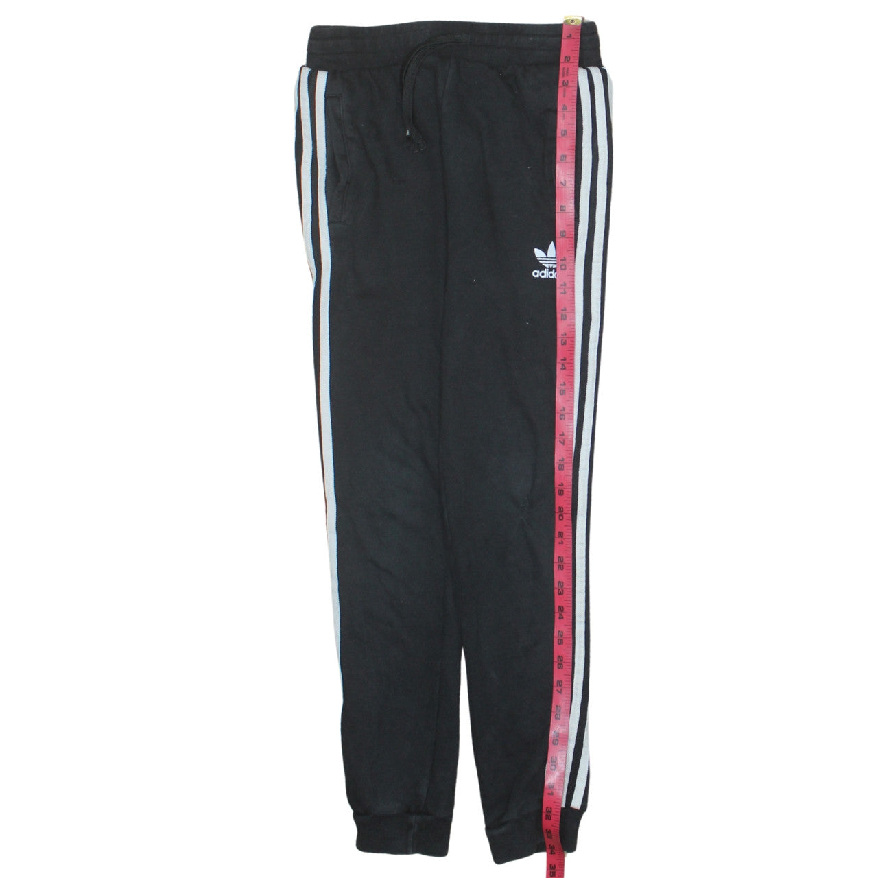 Adidas 90's 3 Stripes Casual Joggers / Sweatpants 24 Black TESTCLUB