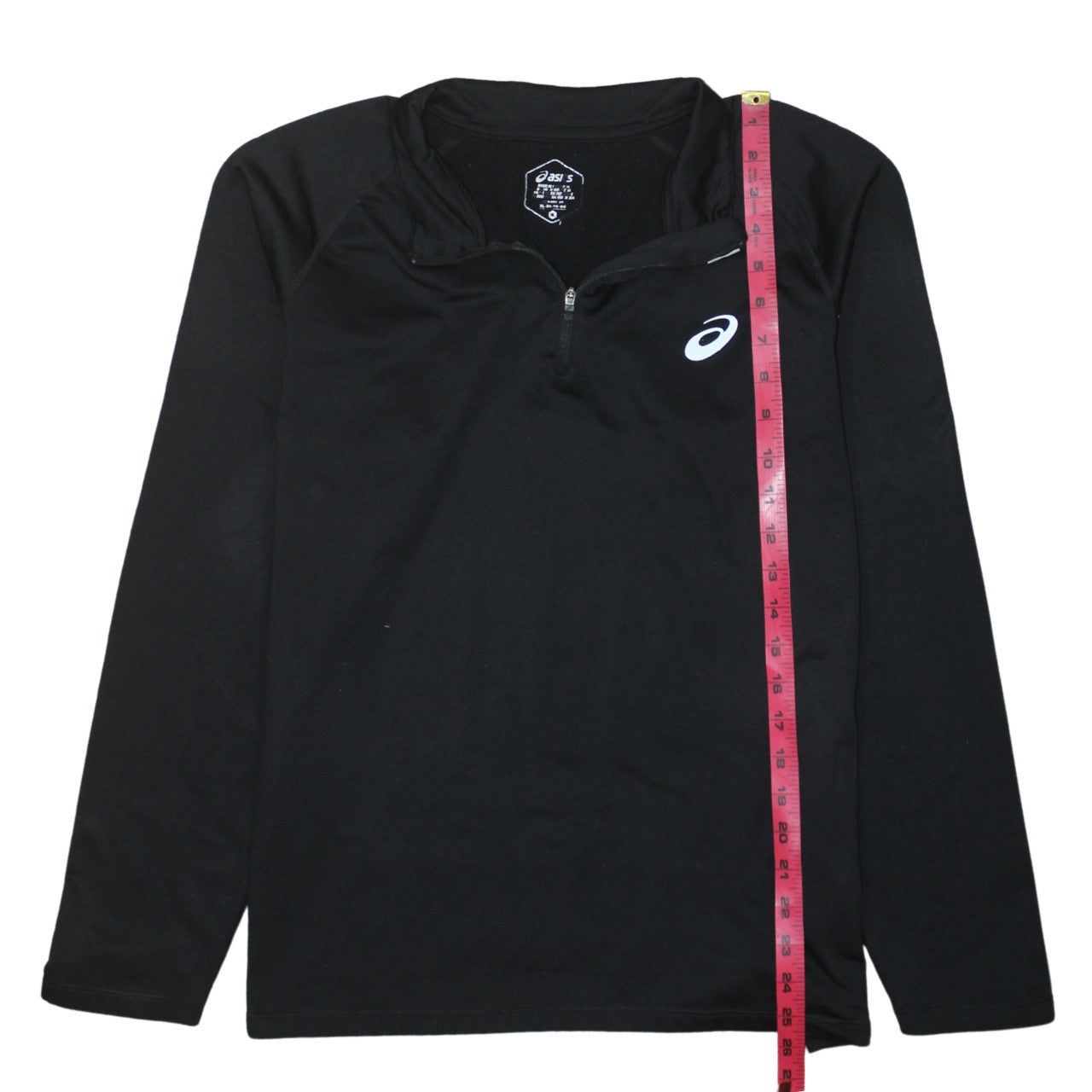 Aasics 90's Lightweight Quarter Zip Sweatshirt XLarge Black TESTCLUB