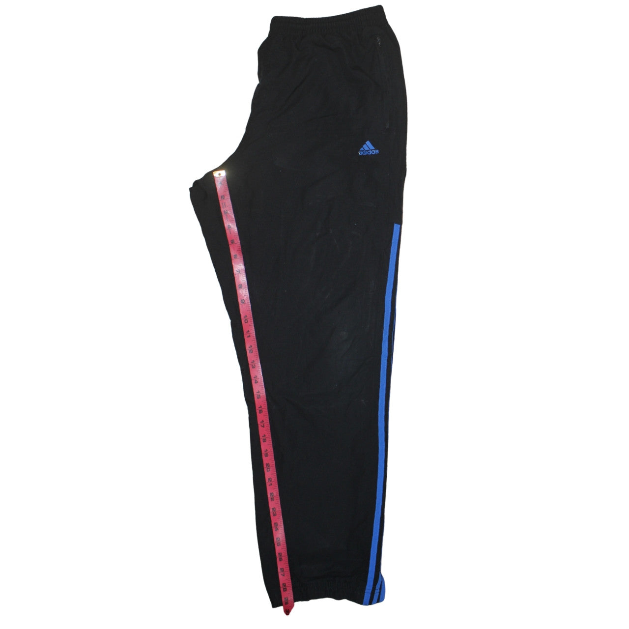 Adidas 90's 3 Stripes Casual Joggers / Sweatpants 32 Black TESTCLUB