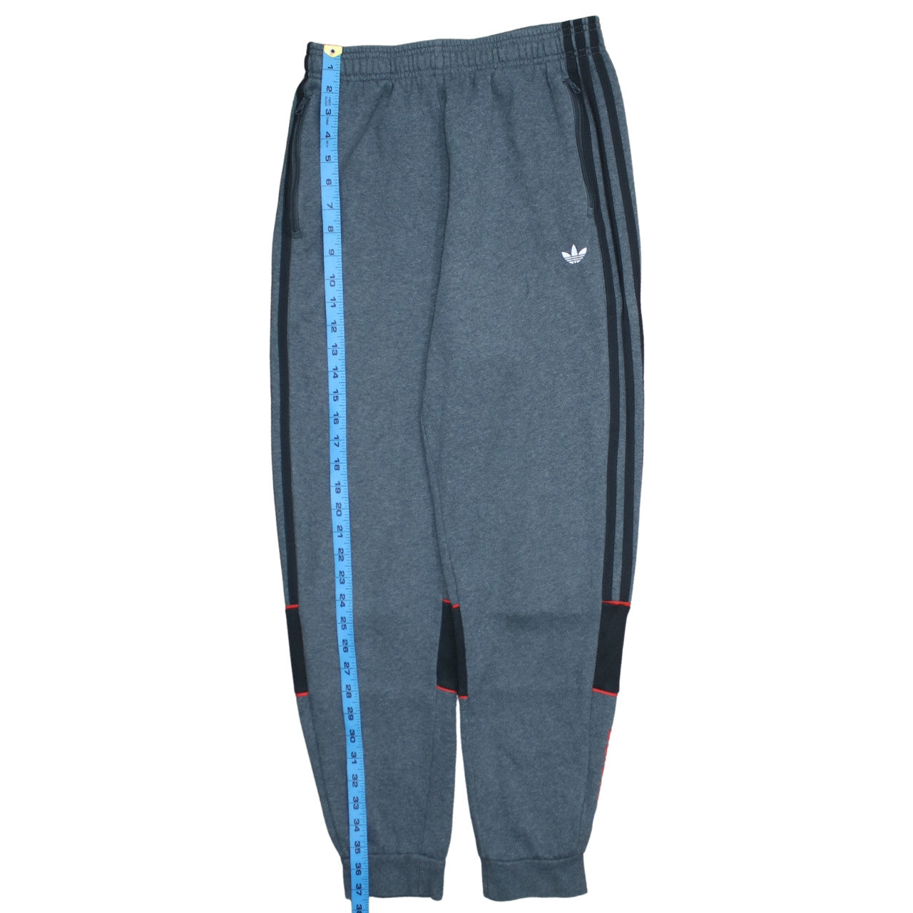 Adidas 90's 3 Stripes Casual Joggers / Sweatpants Large Grey TESTCLUB