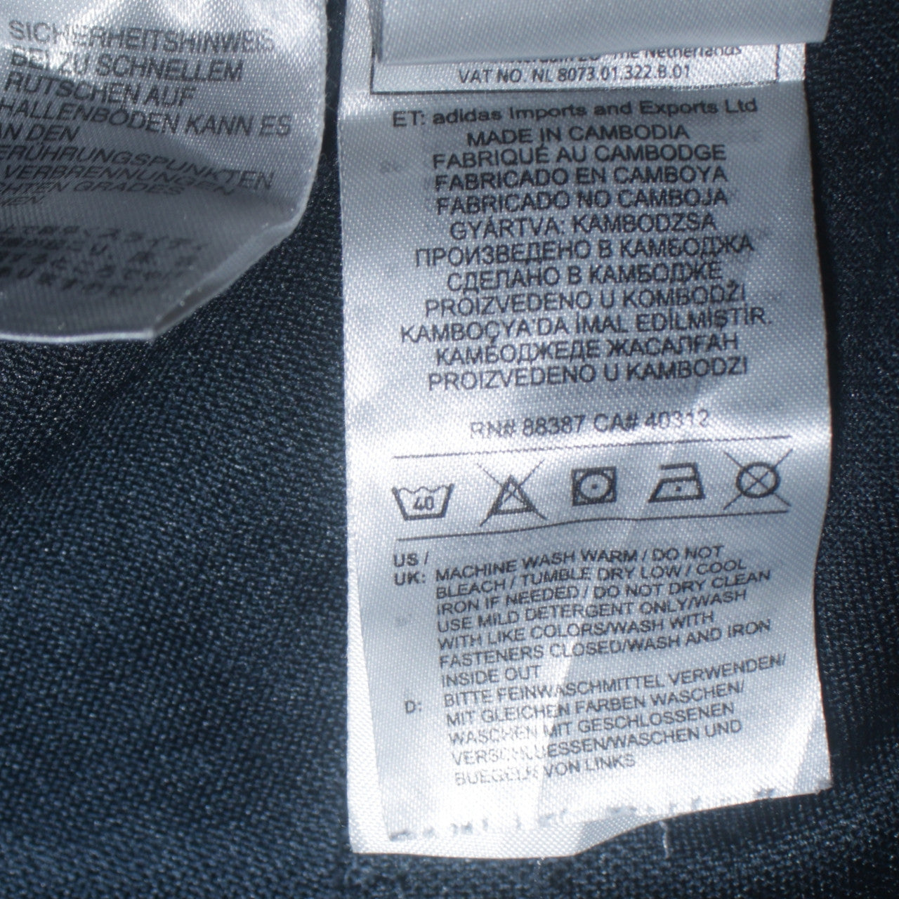 Adidas 90's 3 Stripes Casual Joggers / Sweatpants Large Navy Blue