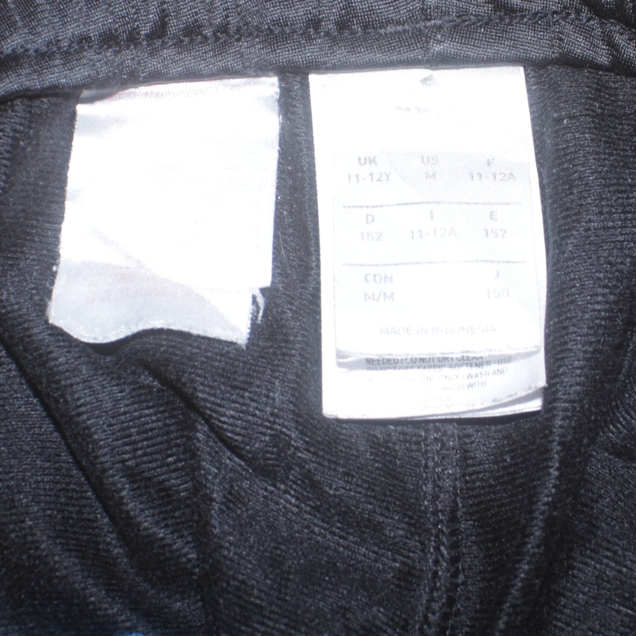 Adidas 90's 3 Stripes Casual Joggers / Sweatpants Medium Black