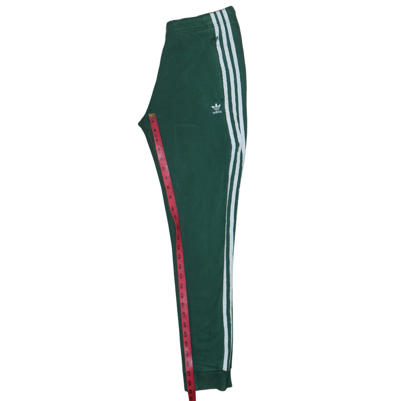 Adidas 90's 3 Stripes Casual Joggers / Sweatpants 28 Green TESTCLUB