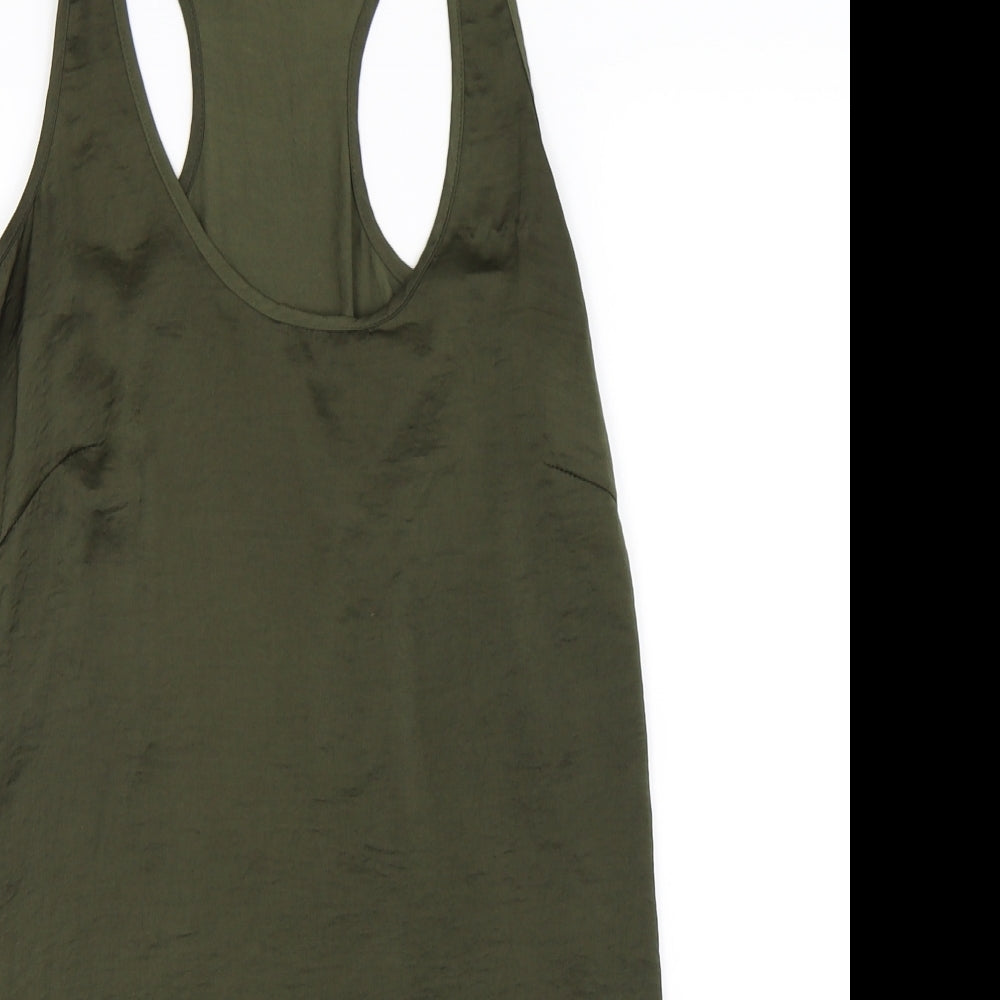 Jane Norman Womens Green Slip Dress Size 6