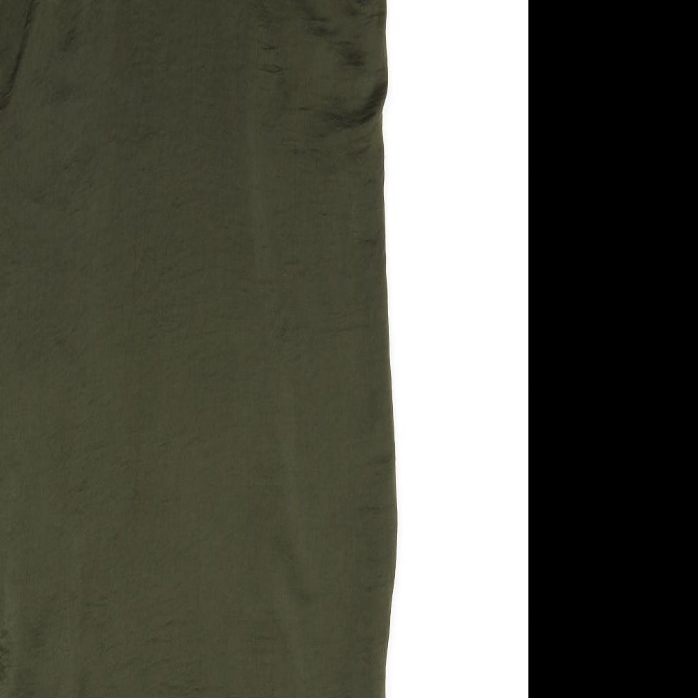 Jane Norman Womens Green Slip Dress Size 6