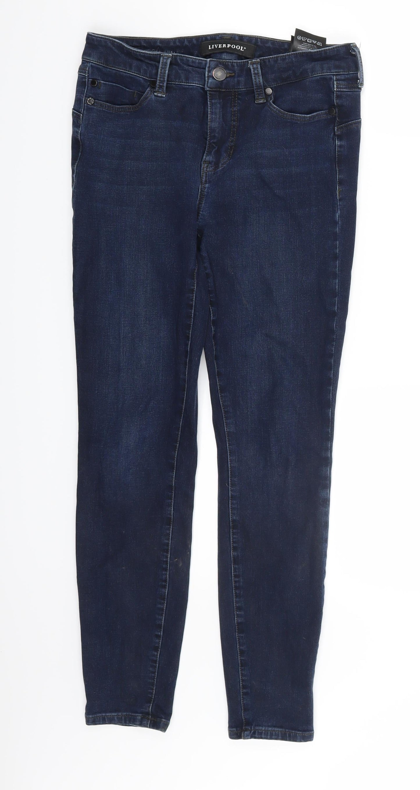 Liverpool Womens Blue Denim Skinny Jeans Size 6 L25 in