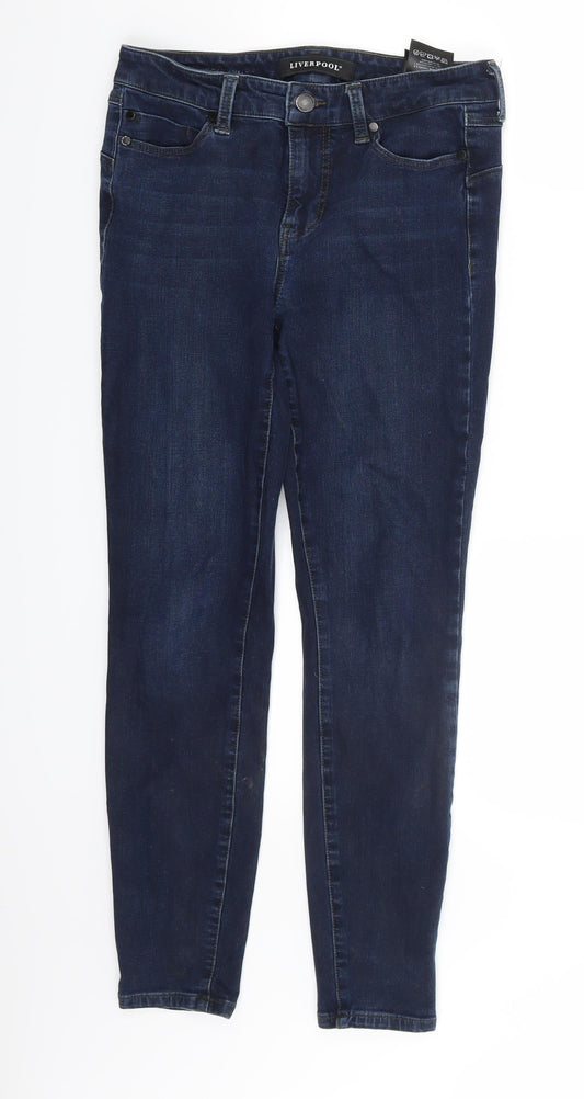 Liverpool  Womens Blue  Denim Skinny Jeans Size 6 L25 in