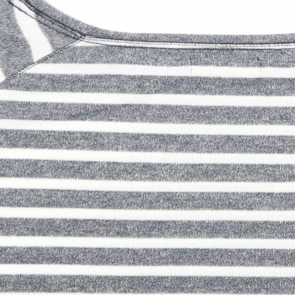 Hollister Womens Blue Striped Knit Pullover Jumper Size XS