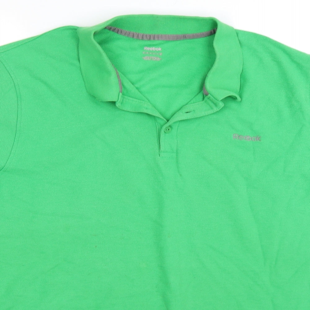 Reebok Mens Green Polo Size XL