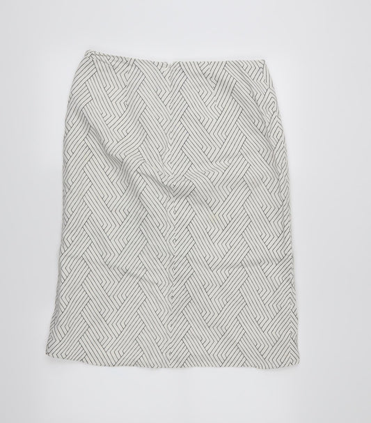 lovers wonderland Womens Silver Herringbone A-Line Skirt