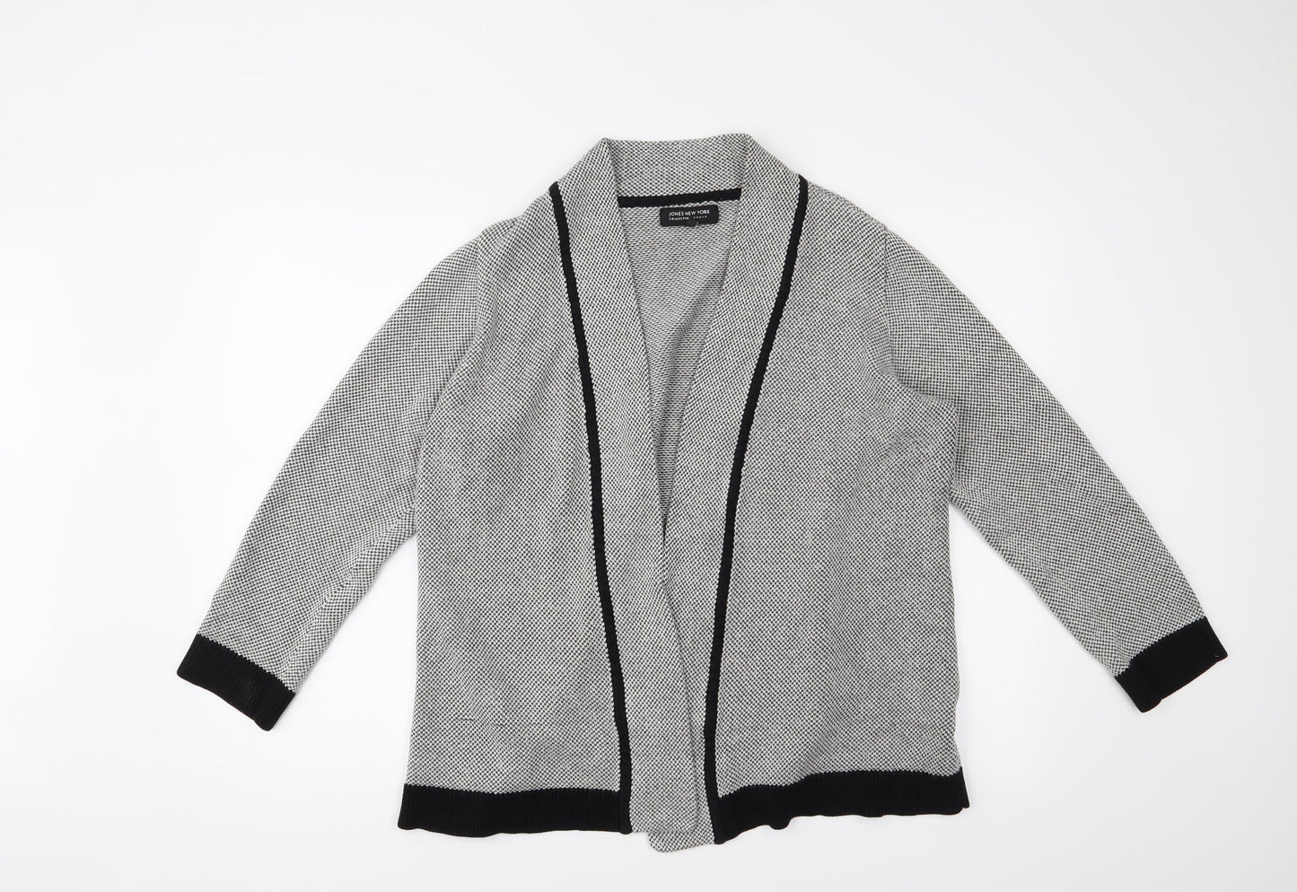 Jones New York Womens Grey Cardigan Jumper Size L