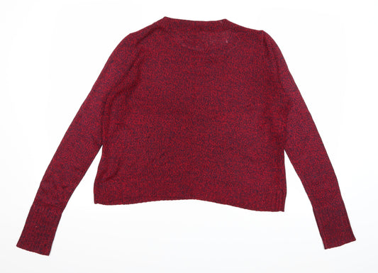 Divided by H&M Womens Red Knit Pullover Jumper Size S