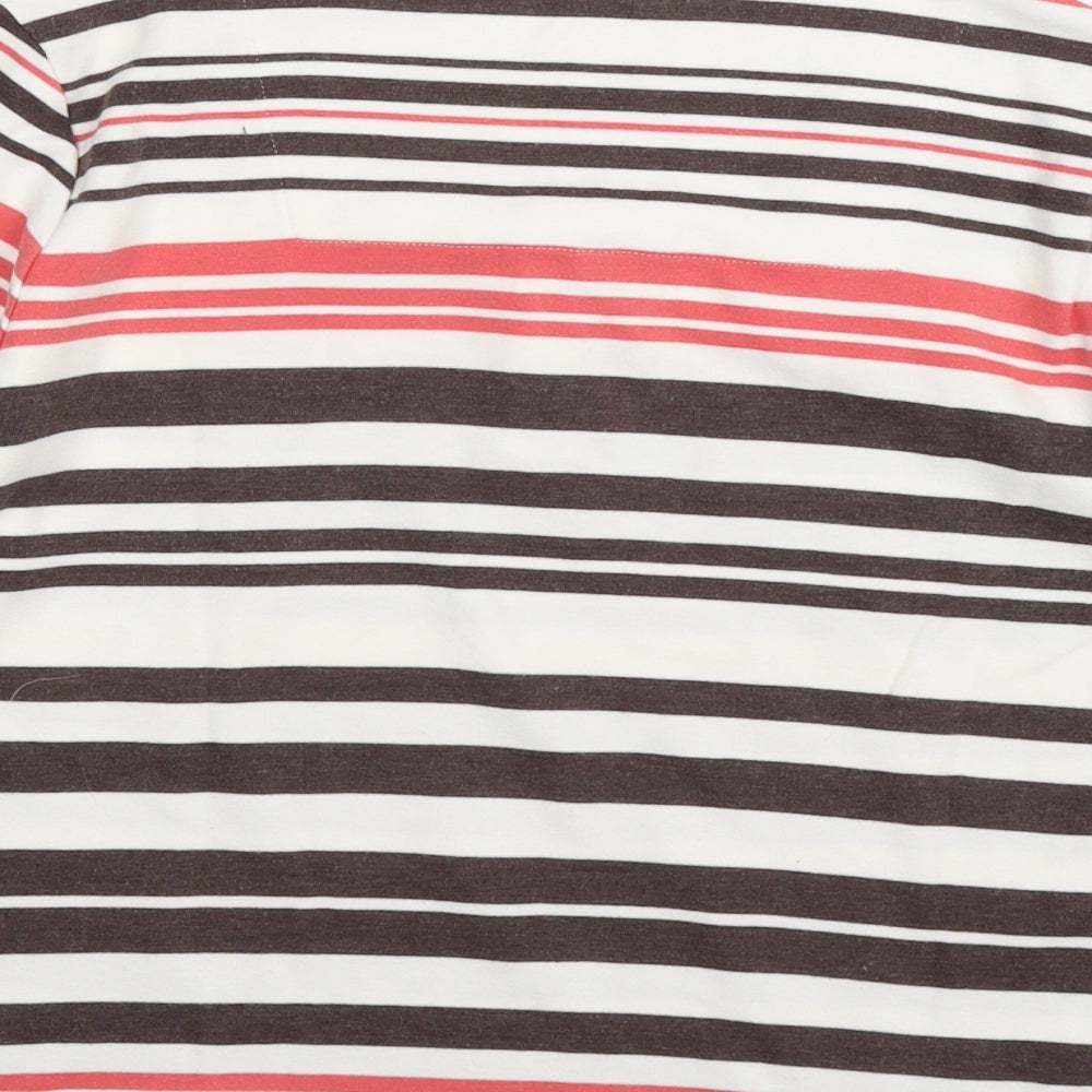 DASH Womens Brown Striped Pullover Jumper Size 8