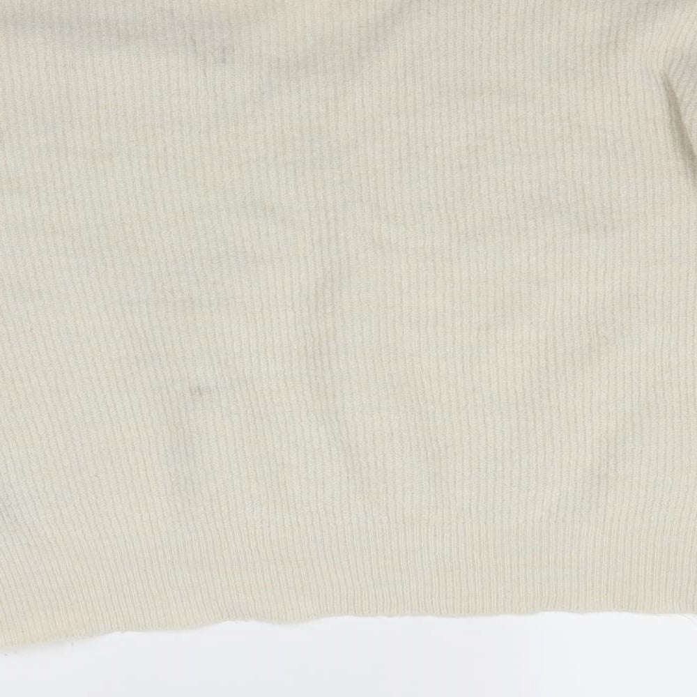 VERO MODA Womens Beige Pullover Jumper Size M