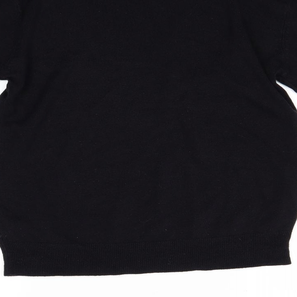 Ceaderw Womens Blue Henley Jumper Size S