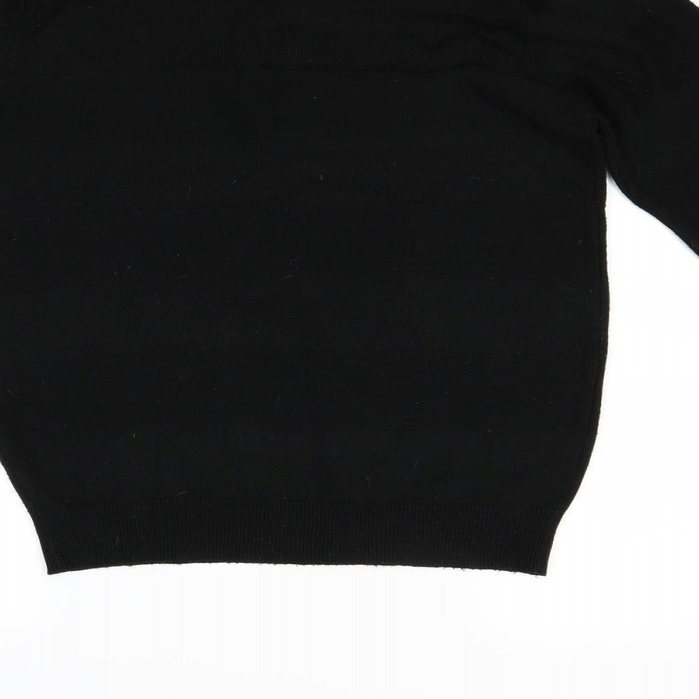 Ceader wood state Womens Black Pullover Jumper Size S