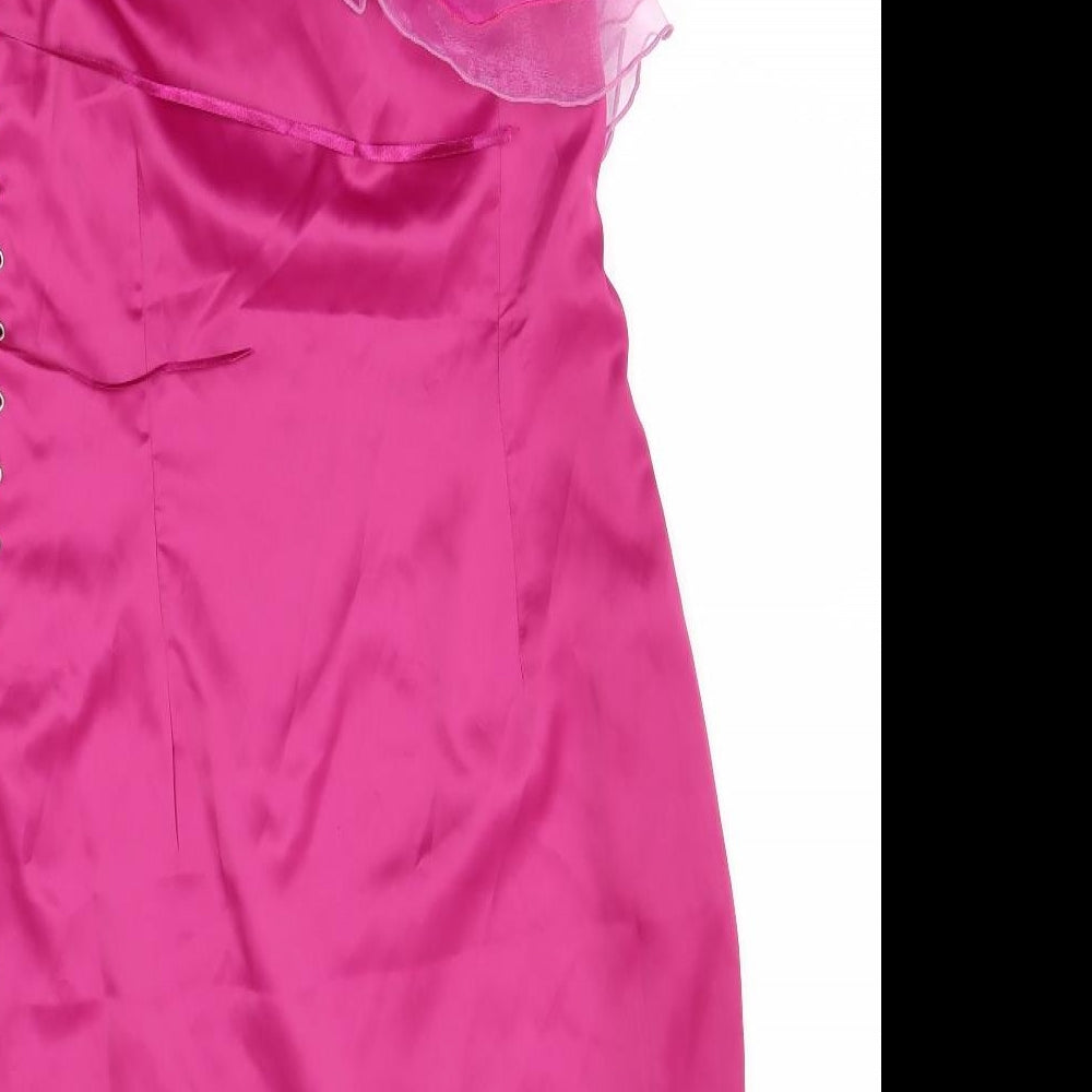 Heaven Womens Pink Ball Gown Size 12