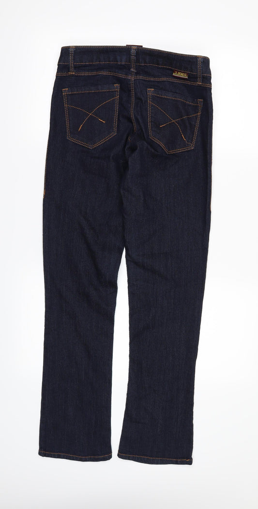 2 bwu Womens Beige Denim Straight Jeans Size 28 L30 in