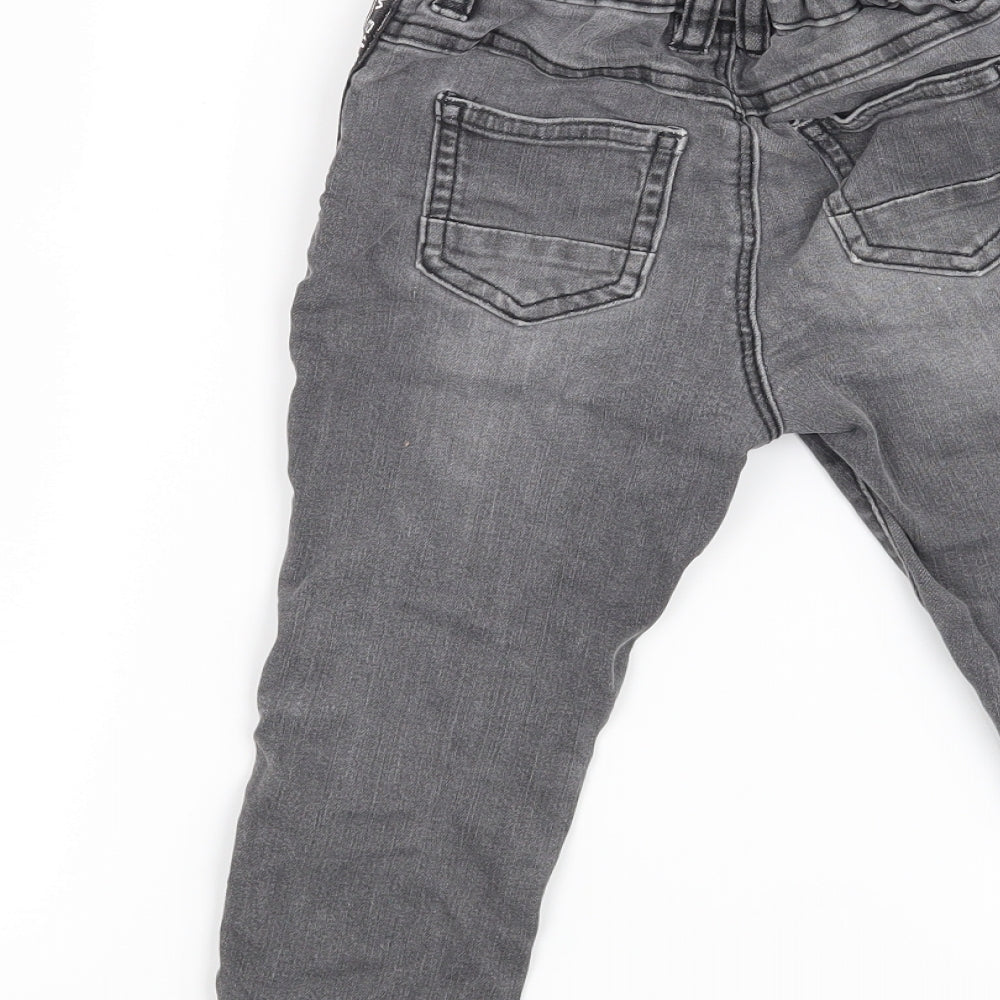 George Boys Grey Cargo Jeans Size 18-24 Months - Rocket