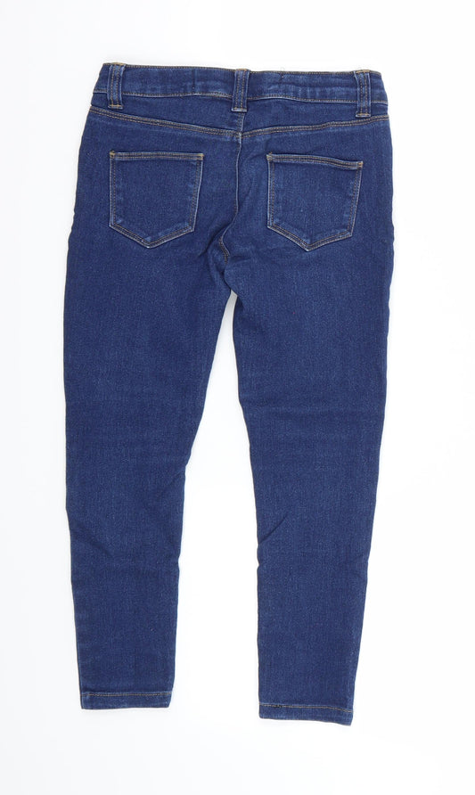 Preworn Girls Blue Straight Jeans Size 6 Years