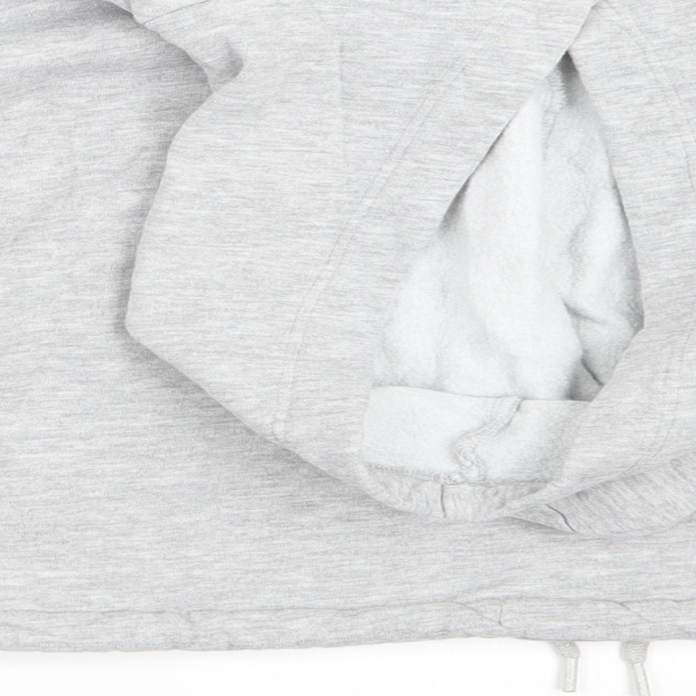H&M Girls Grey Pullover Hoodie Size 11 Years
