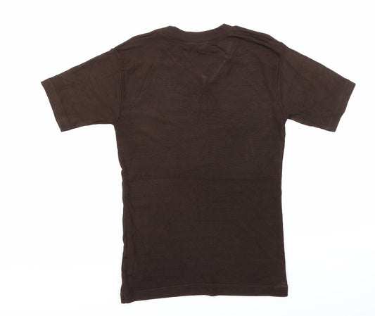 Flotta Dimare Womens Brown Basic Polo Size S