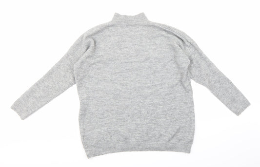 Peacocks Womens Grey Knit Pullover Jumper Size S
