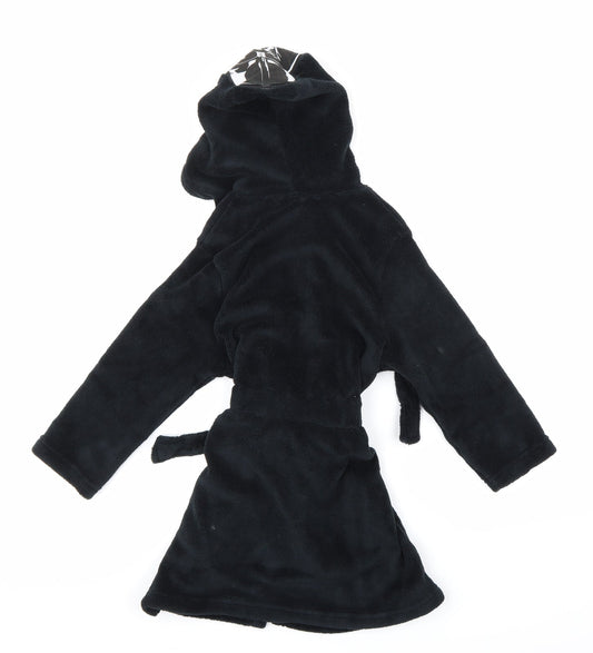 Preworn Boys Black Robe Size 5-6 Years