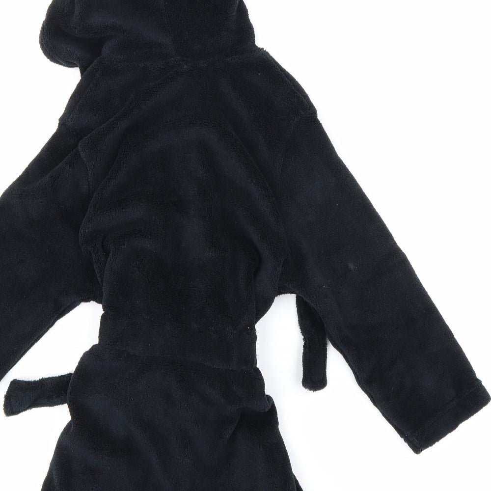 Preworn Boys Black Robe Size 5-6 Years