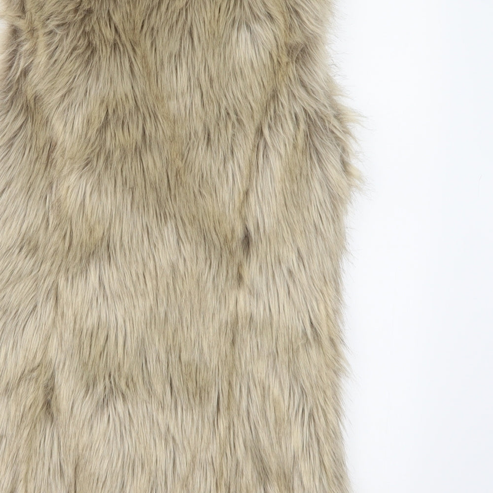 New Look Womens Brown Gilet Coatigan Size 6