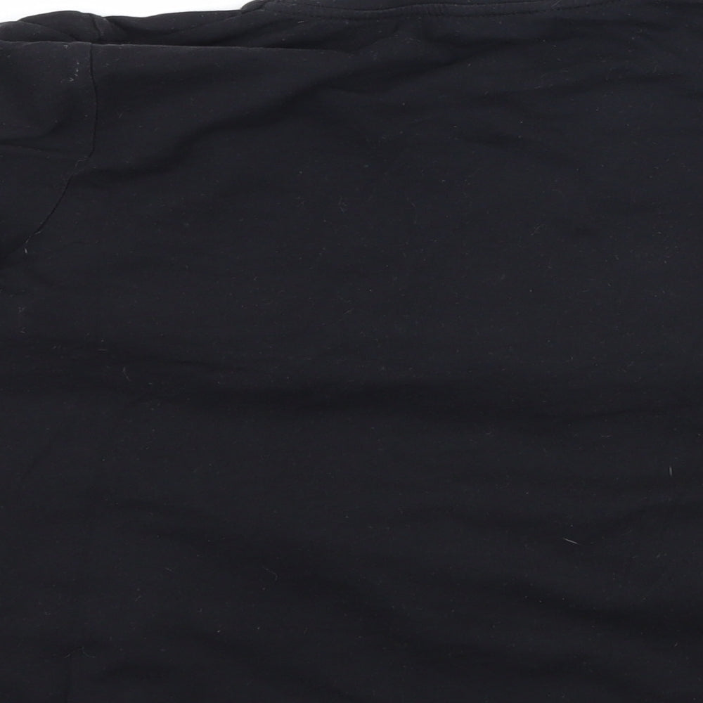 M&Co Girls Black Basic T-Shirt Size 13 Years