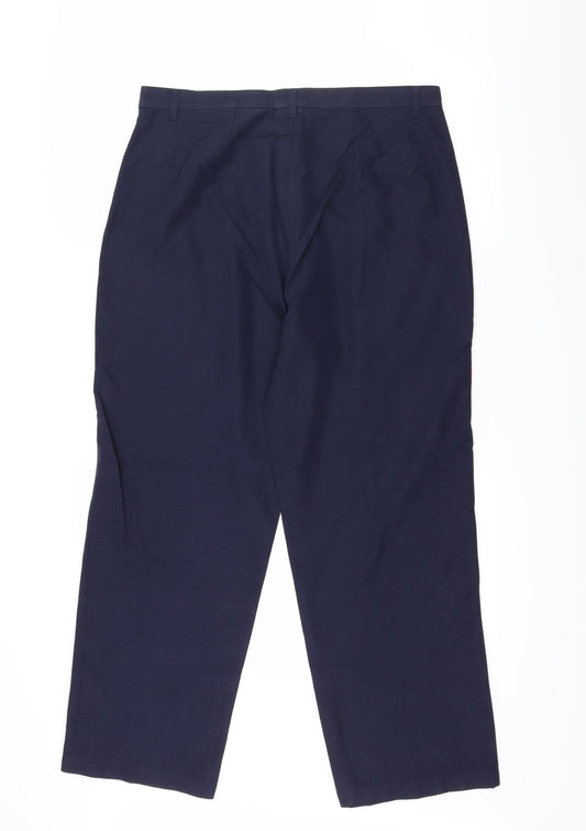 Preworn Womens Blue Trousers Size 16 L27 in