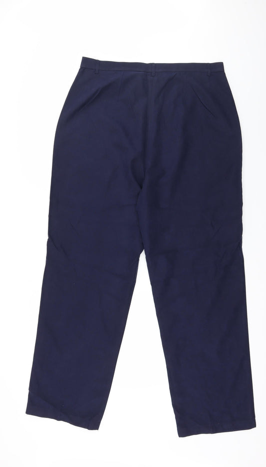 Preworn Womens Blue Trousers Size 16 L26 in