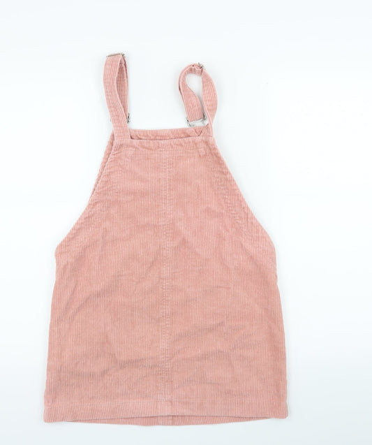 FOREVER 21 Womens Pink Corduroy Pinafore/Dungaree Dress Size S