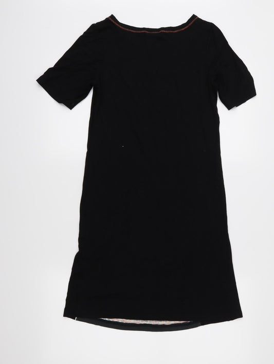 Body Flirt Womens Black Jersey T-Shirt Dress Size 4