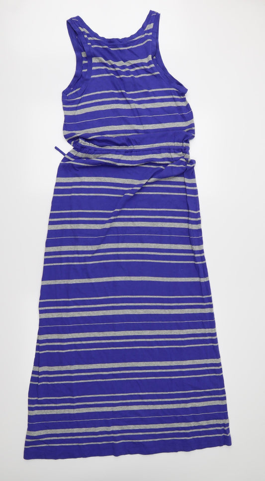 Gap Womens Blue Striped Jersey Maxi Size S