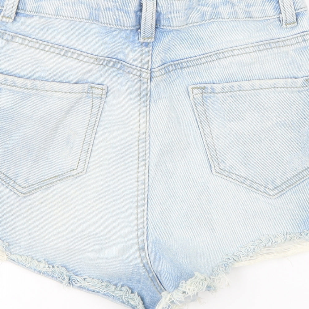 Denim Co Womens Blue Denim Hot Pants Shorts Size 6