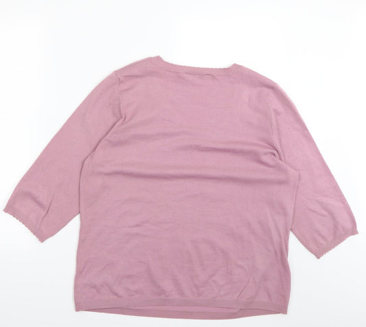 East coast Womens Purple Pullover Jumper Size 20