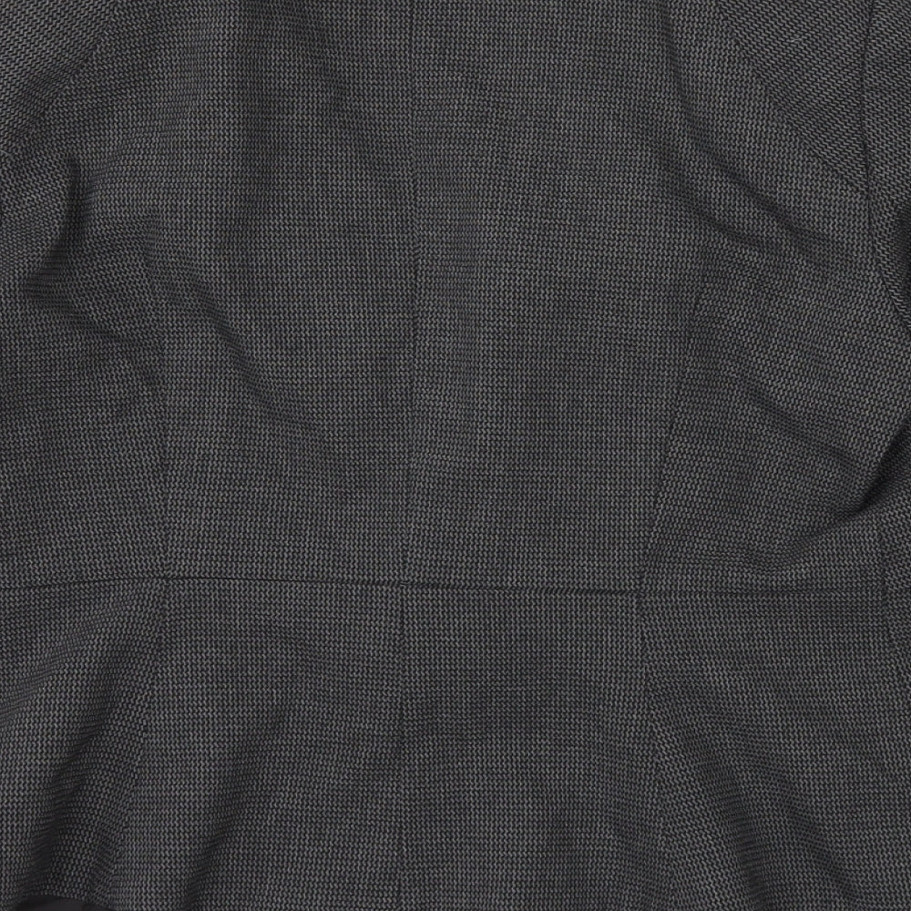 NEXT Womens Grey Check Jacket Suit Jacket Size 10