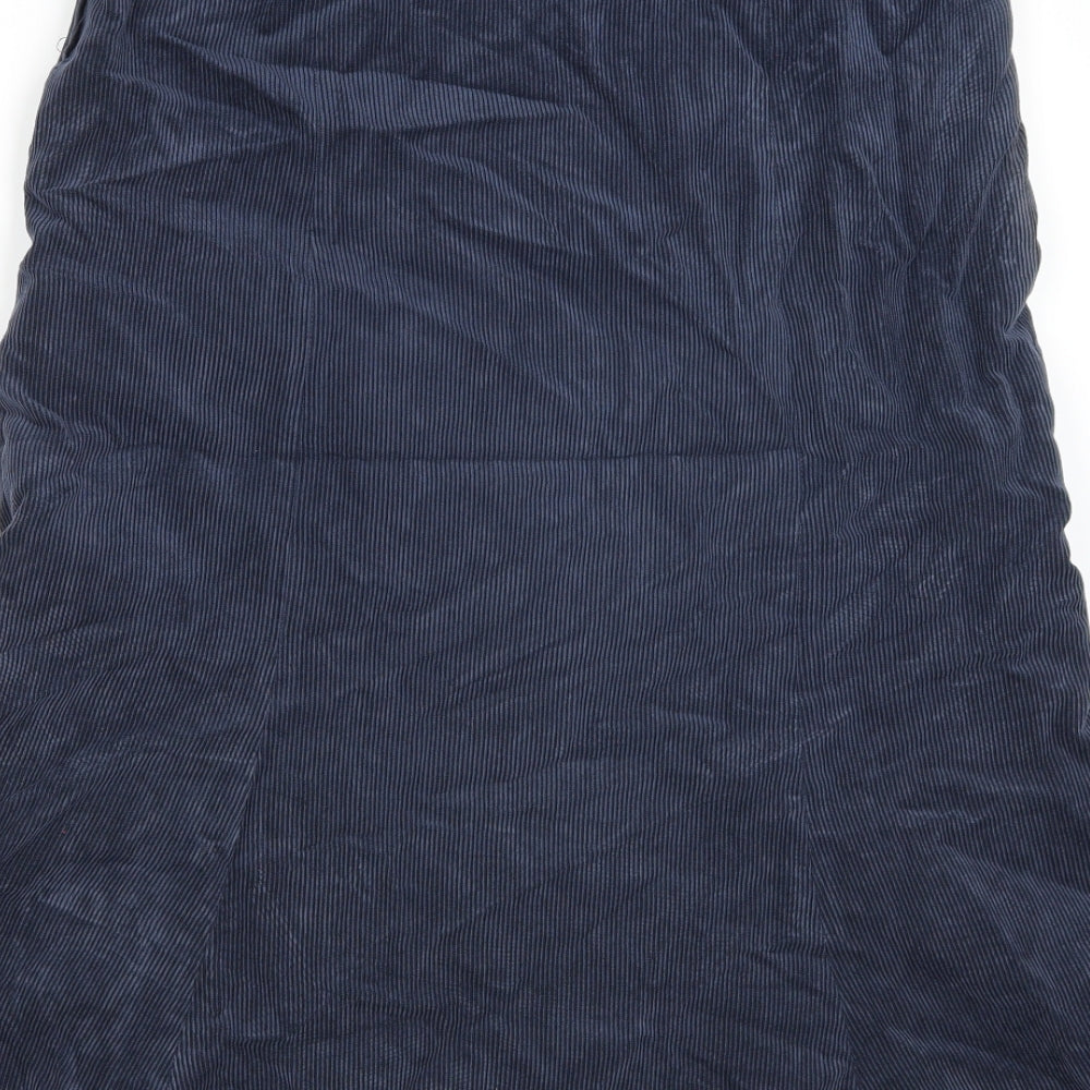 ROWLANDS Womens Blue Corduroy Swing Skirt