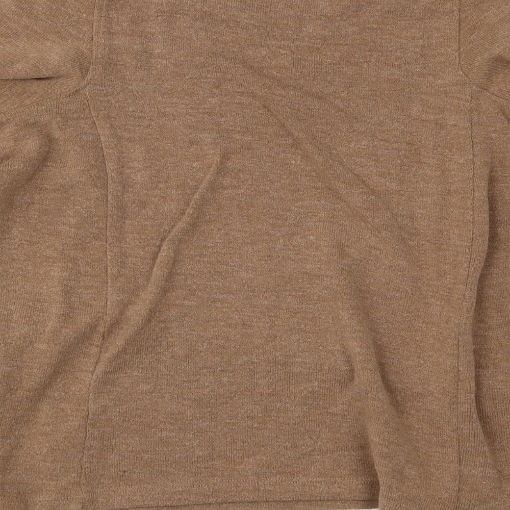 Zara Womens Brown Pullover Jumper Size S